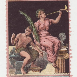 Poster Stamp - Brussels Exposition, 1897. Bruxelles. Belgium.