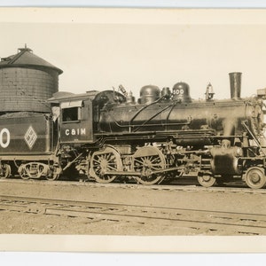 RpPC Railroad Cartolina fotografica. Chicago e Illinois Midland Railway 500. Springfield, Illinois 1947. Robert J. Foster.