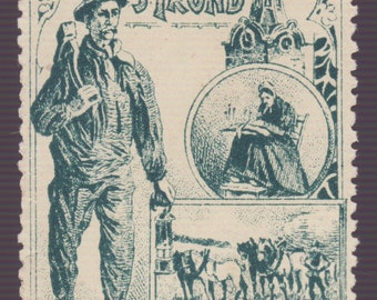 Sello de cartel - Exposición Provincial de Limburgo, 1907. Bélgica.  Agricultura.
