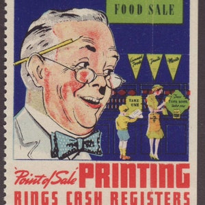 Poster Stempel - Point of Sale Druckringe Registrierkassen (USA)