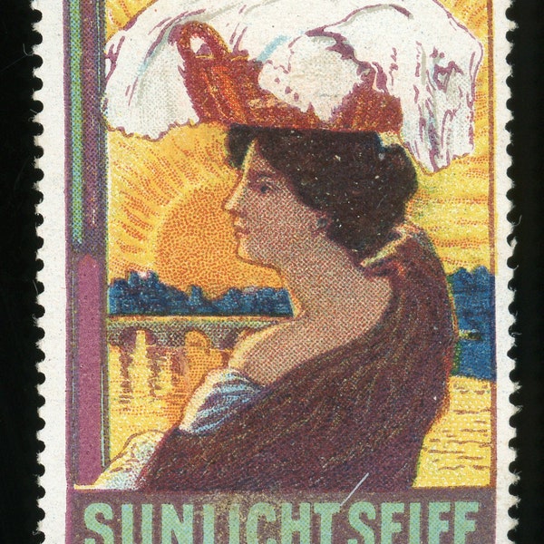 Poster Stamp - Sunlicht Seife Advertisement (Sunlight Soap). German.