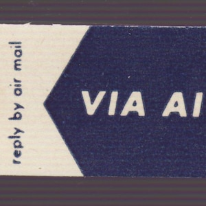 Vintage United Airlines Airmail Stempel. Unbenutzte
