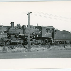 RpPC Railroad Cartolina fotografica. Chicago e Illinois Midland Railway 504. Robert J. Foster.