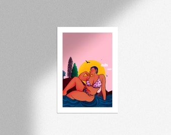 Print A4/A3 illustration "Mami Wata" illustration