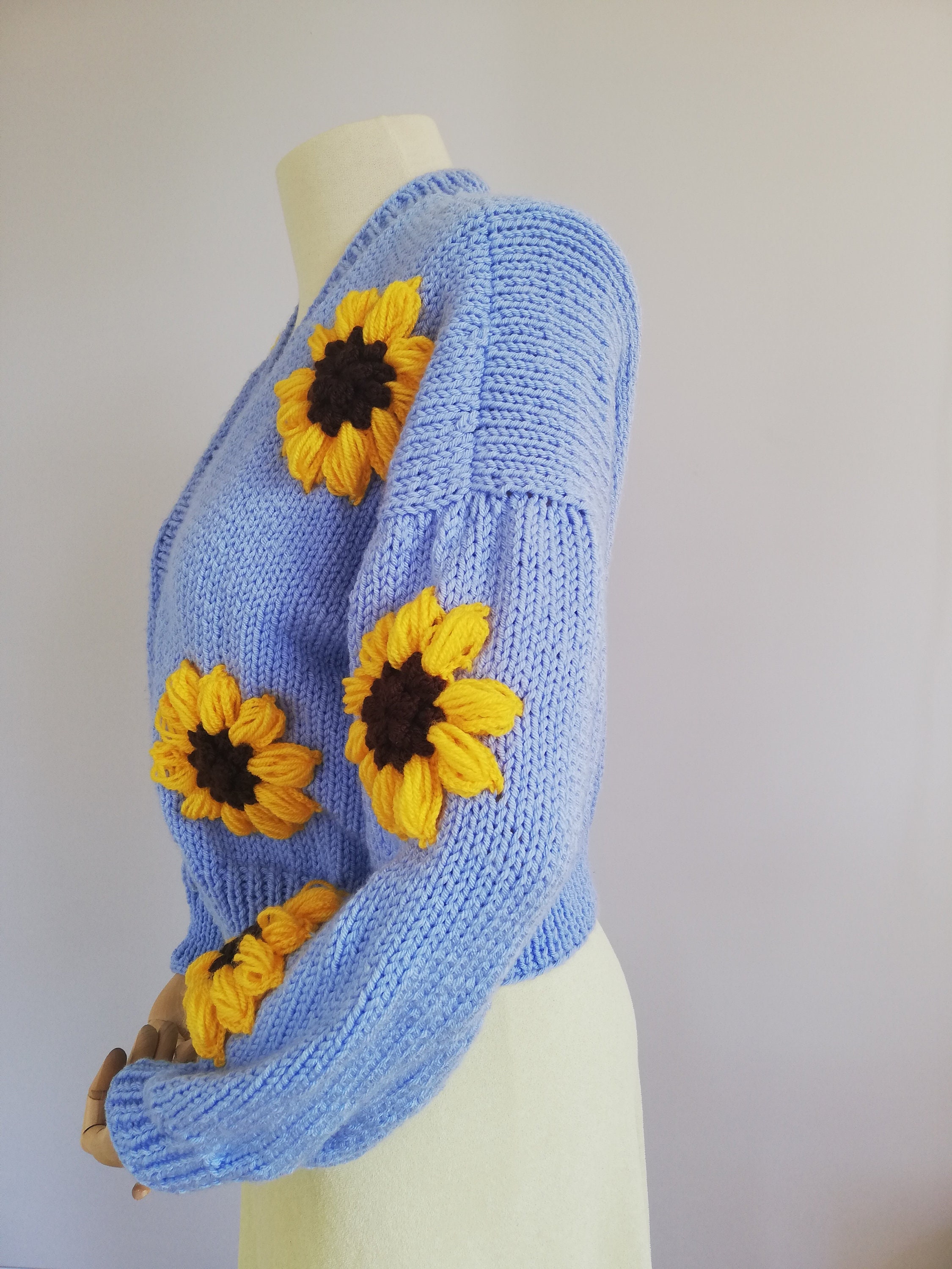 【完売品】Jieda FLOWER HAND KNITTING CARDIGAN JieDa FLOWER HAND KNITTING CARDIGAN