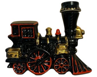 Vintage Ezra Brooks Train Locomotive 12 Year Whiskey Decanter Paul Lux