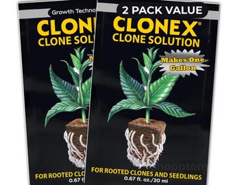 Clonex Clone Solution 20ml Packets 2 Pack Rooting Nutrient for Clones Seedlings