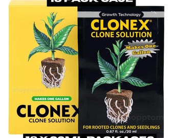 Clonex Clone Solution 20ml Packet 18 Pack Case Makes 18 Gallons Rooting Nutrient