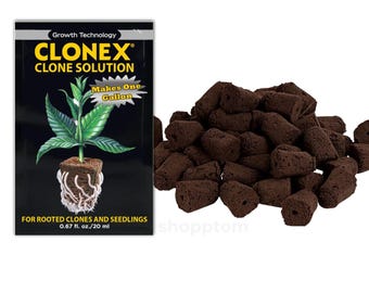 Clonex Clone Solution 20ml + Root Riot Cubes | Propagation Kit | Pick Quantity