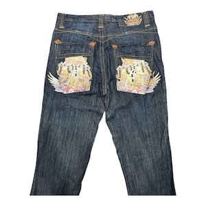 Vintage Miskeen Originals Baggy Y2K Jeans  Size 38x35