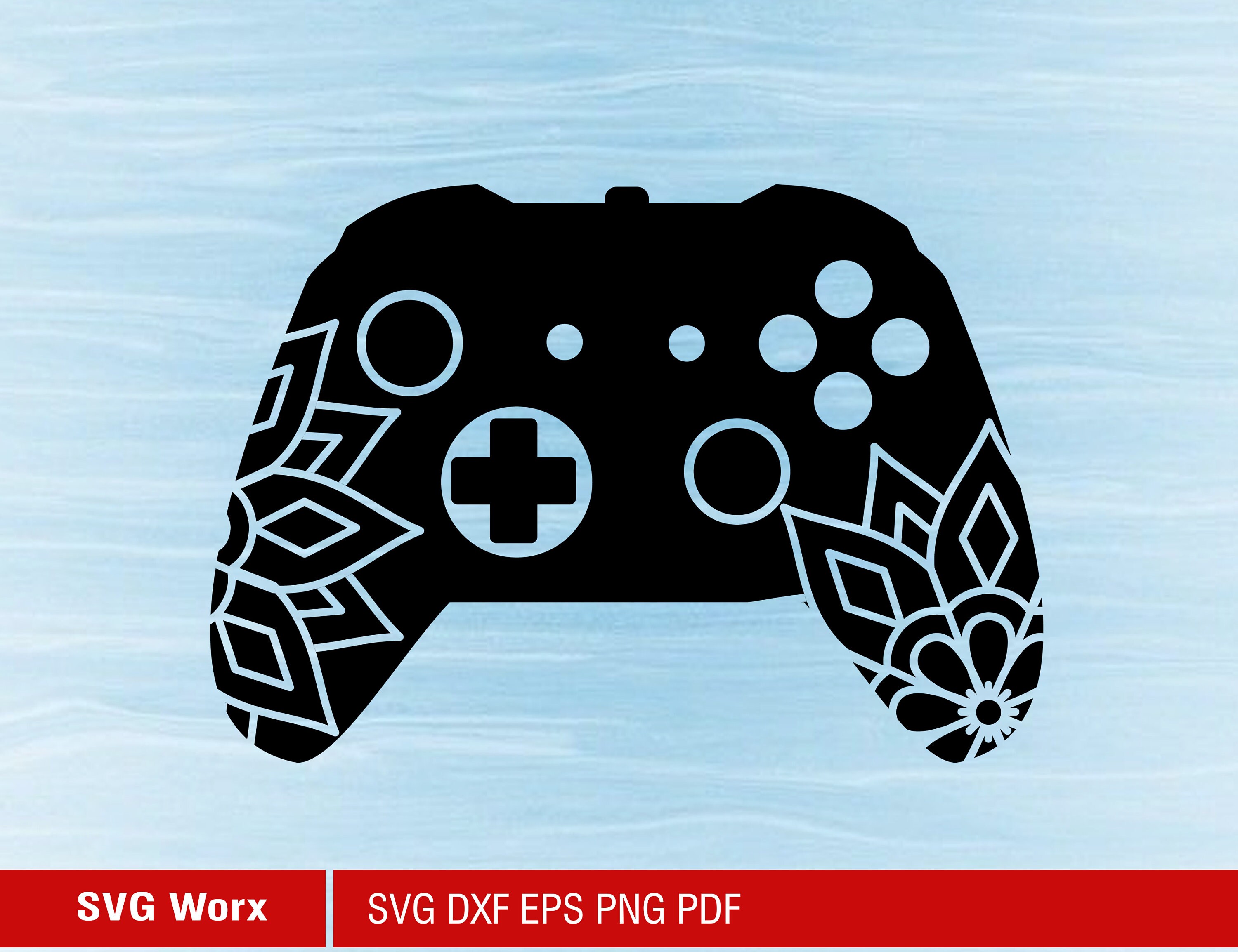 Download Xbox Svg Xbox Controller Svg Mandala Video Game Controller Etsy
