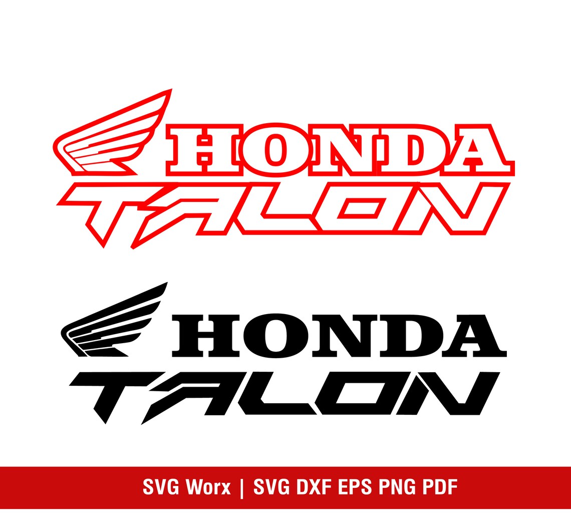 Honda SVG Honda Talon logo Talon decal file honda talon Etsy