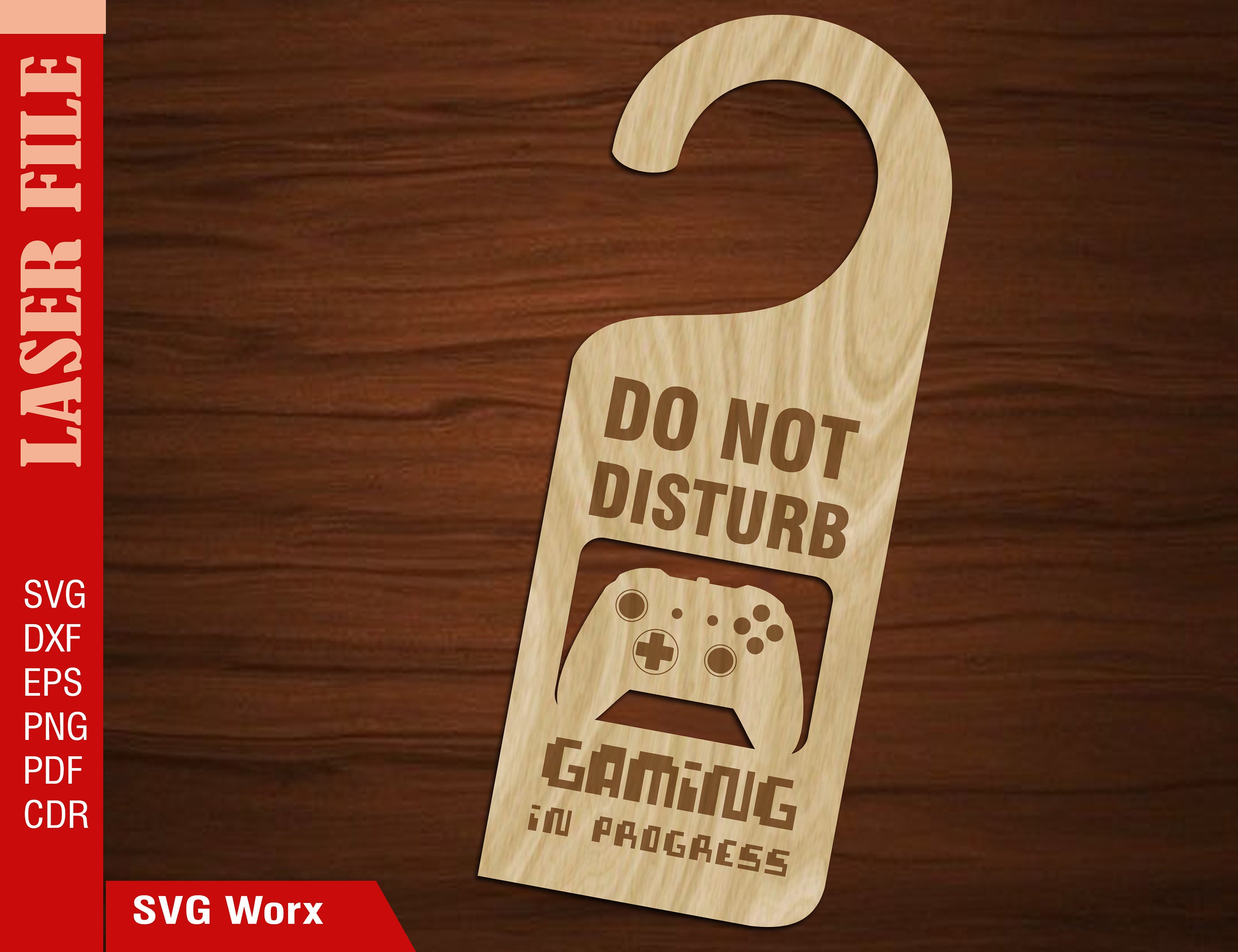 TürAufhänger Svg nicht stören Gaming in Arbeit Gamer Etsy