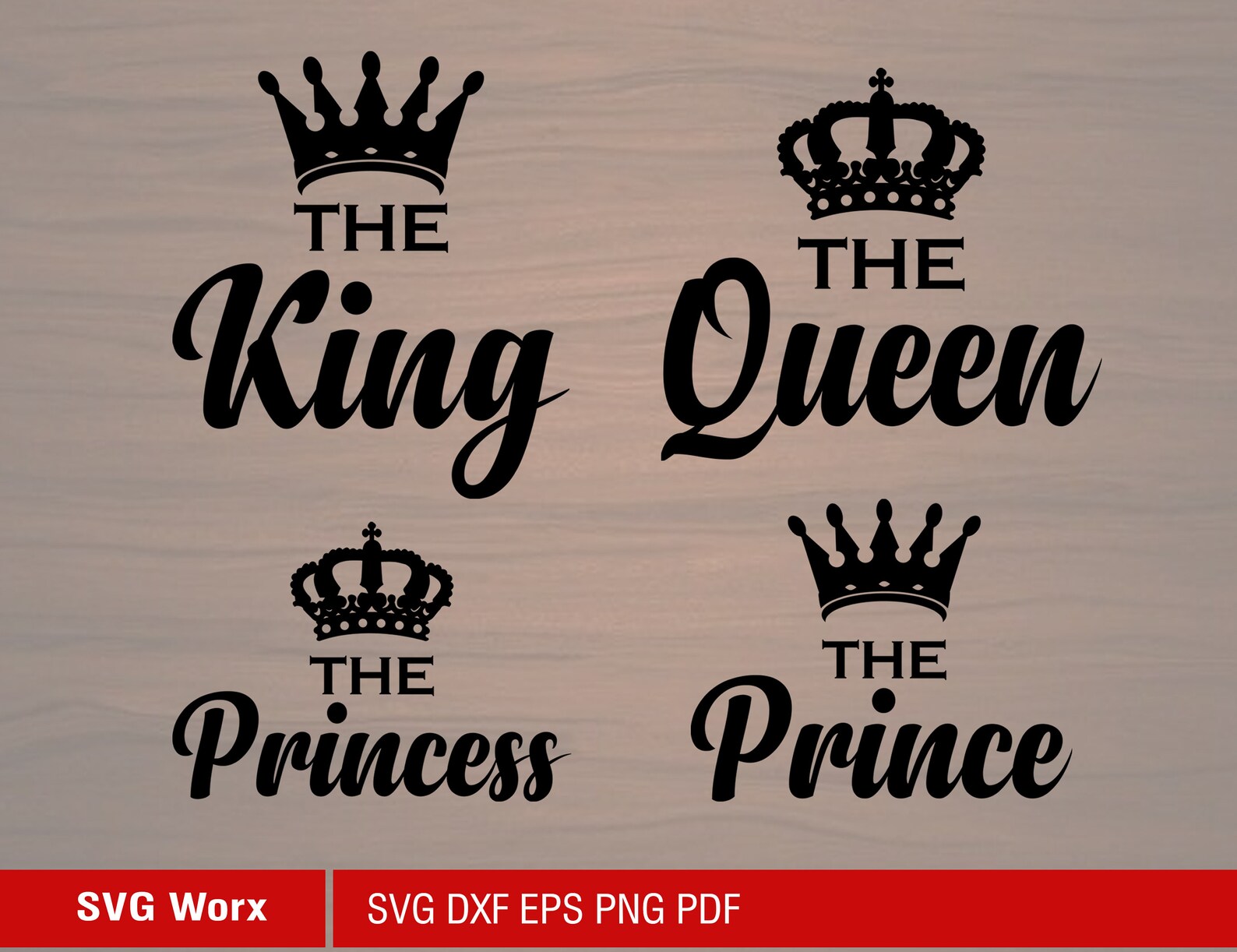 Download Royal Family Svg King Queen Prince Princess Crown SVG High ...