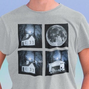 House to Warehouse Transformation, Werewolf Joke, Lycanthrope Full Moon Unisex T-Shirt