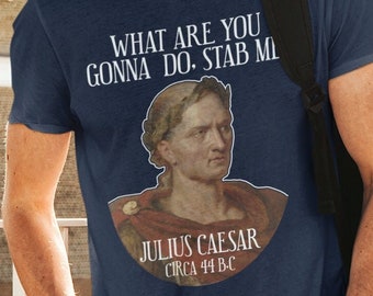 Sarcastic Julius Caesar Tshirt, Funny History Shirt, Ancient Roman Emperor, History Buff Unisex T-Shirt