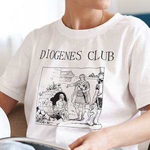Diogenes Club T-Shirt, Altgriechische Philosoph Kleidung, Diogenes syndrom, lustiges Philosophie Shirt Alexander das große Zyniker Unisex Tshirt