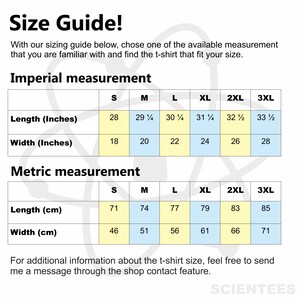 Puede incluir: Gu&iacute;a de tallas para camisetas con medidas en pulgadas y cent&iacute;metros. La tabla muestra la longitud y el ancho de las camisetas en las tallas S, M, L, XL, 2XL y 3XL.
