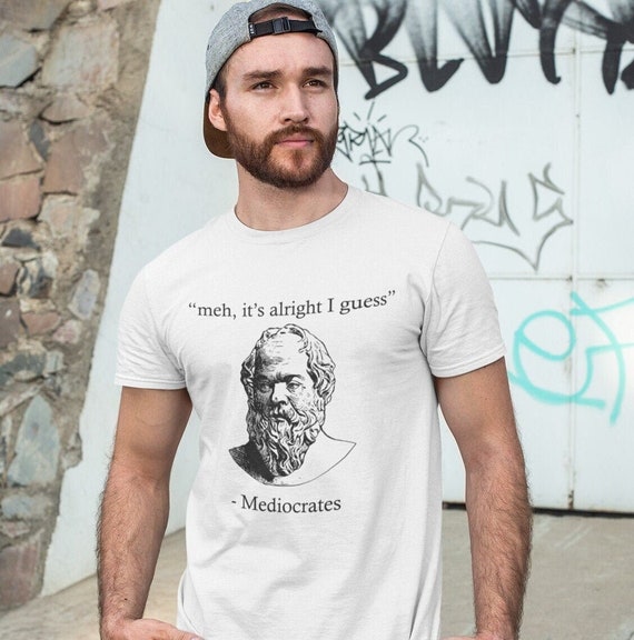 Matron Hedendaags Crimineel Mediocrates Socrates T-Shirt Oude Griekse Filosofie Kleding - Etsy België