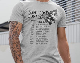 Napoleon Bonaparte Victory Lap Tour Tshirt, History Buff Gift, Waterloo Battle, French Emperor Unisex T-Shirt