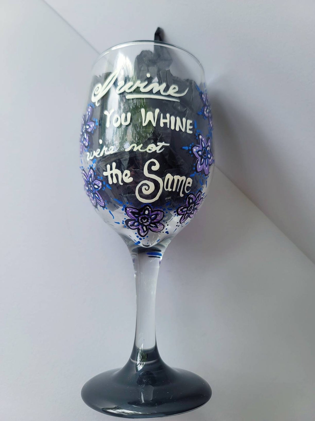 Boite Cadeau Anniversaire NymphFable - Verre à Vin Peint à La Main Couronne De Princesse, 42cl, Cadeau Original Pour Mariage Ou Anniversaire Cadeau Anniversaire Homme
