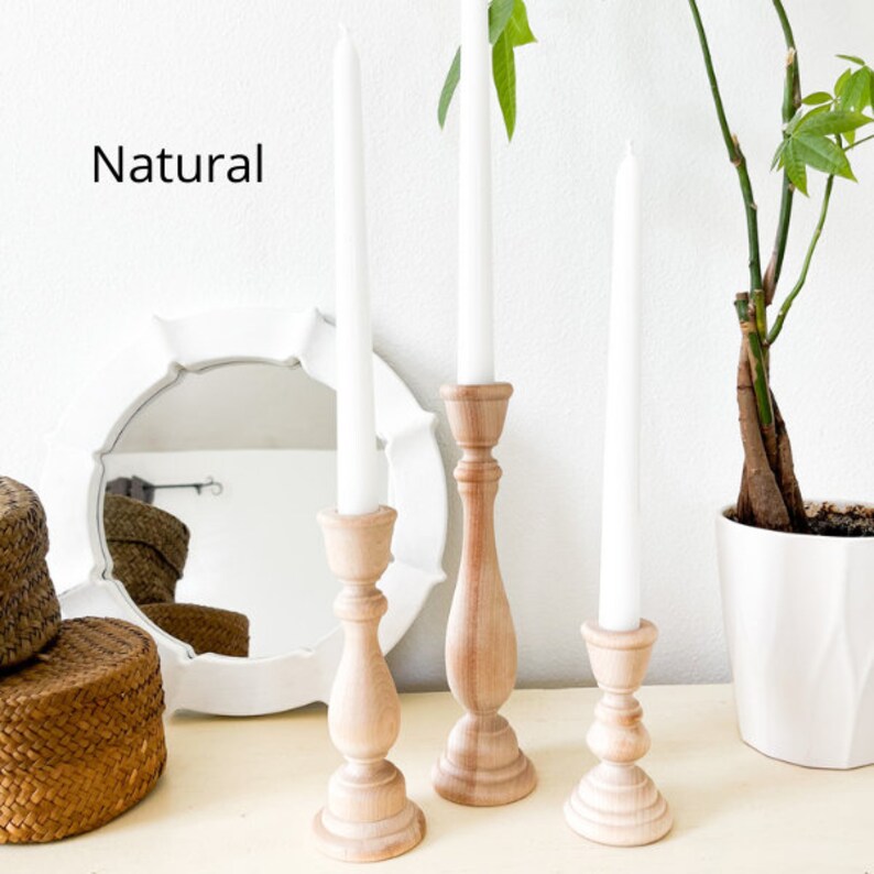 Boho Wooden Candle Sticks/candle Stick Holders/candle Stick Etsy