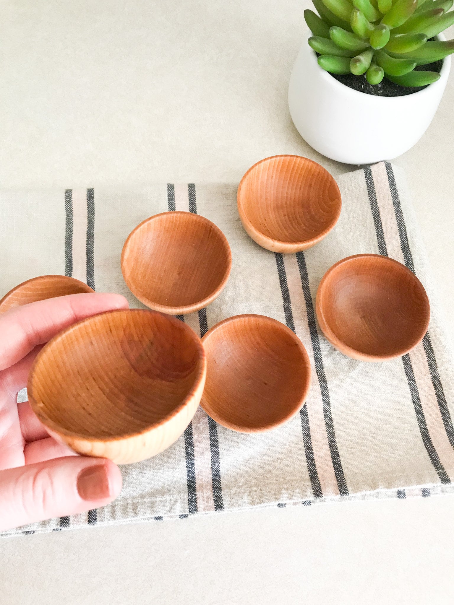 Individual Mini Snack Bowls/wooden Snack Bowl Set/wood Serving Etsy