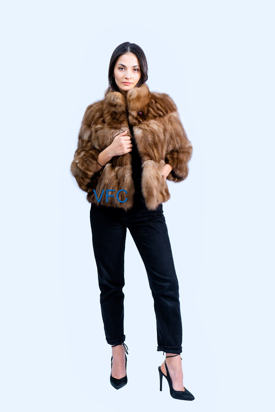 Real Tortora Sable Fur Jacket Real Sable Fur Jacket Real Fur Etsy