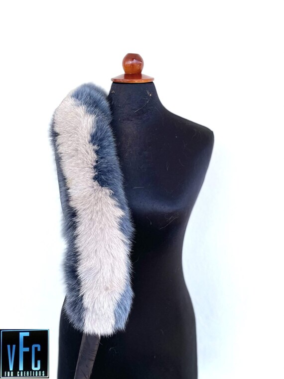 Colorful outlet fur collar