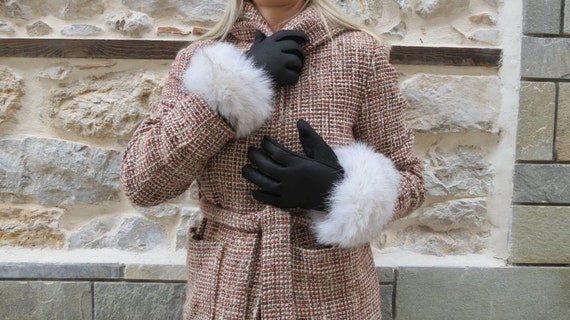 Real fur gloves deals