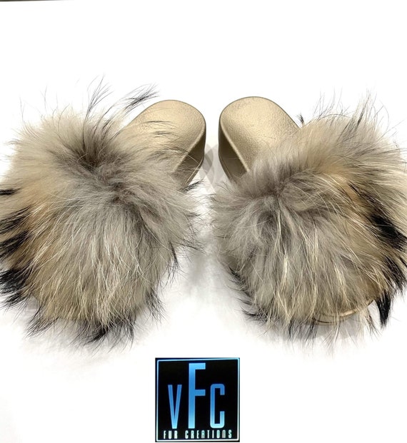 Foxy sales fur slides