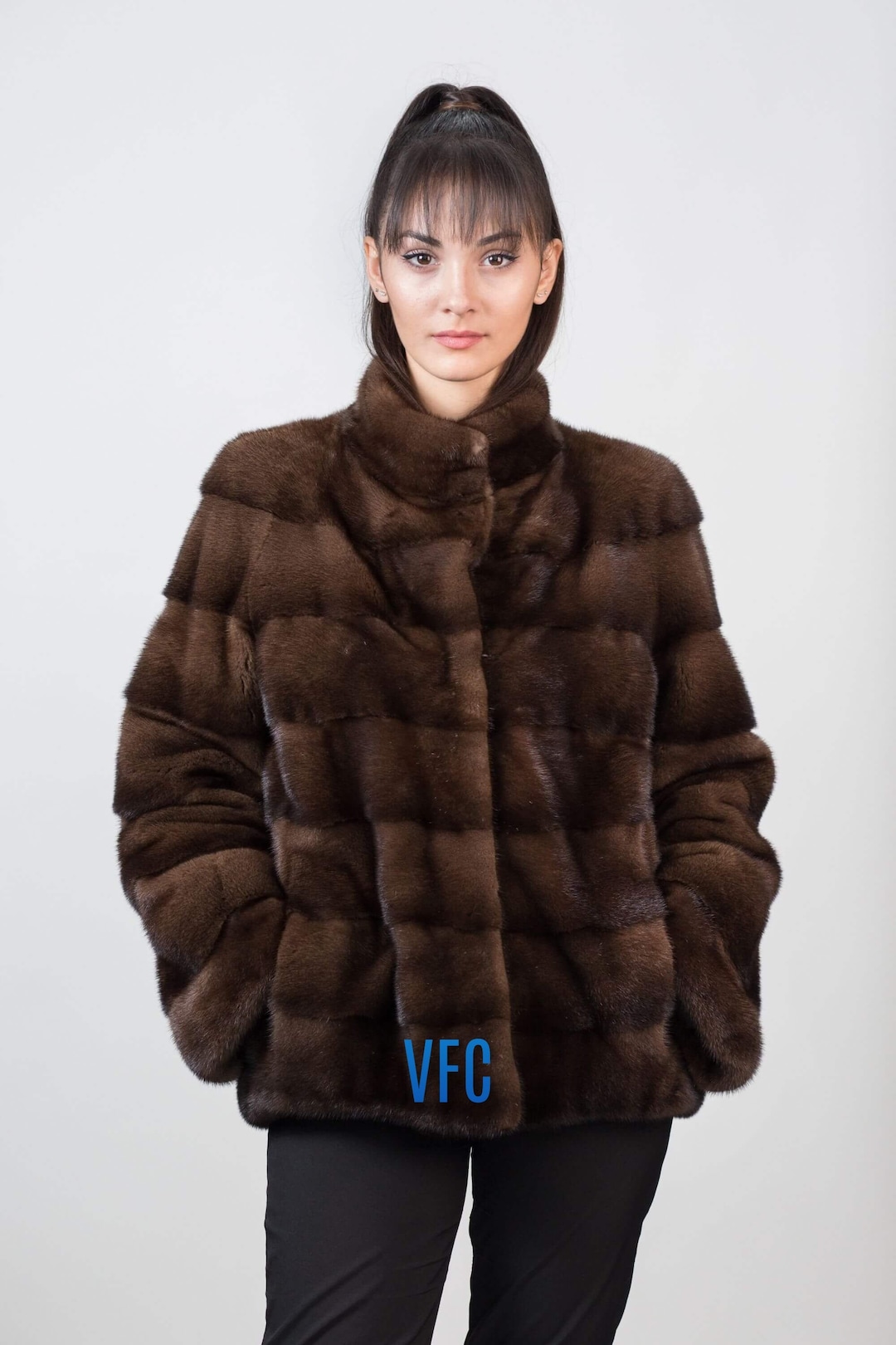 ✓fur gimmick mods coat blouson brown 心もとなく y2k