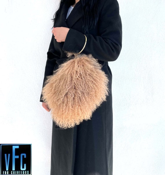 Imperial Shop Online Solid-colour faux fur bag with shoulder strap Sito  ufficiale