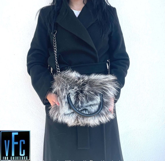 Mink fur handbags cheap
