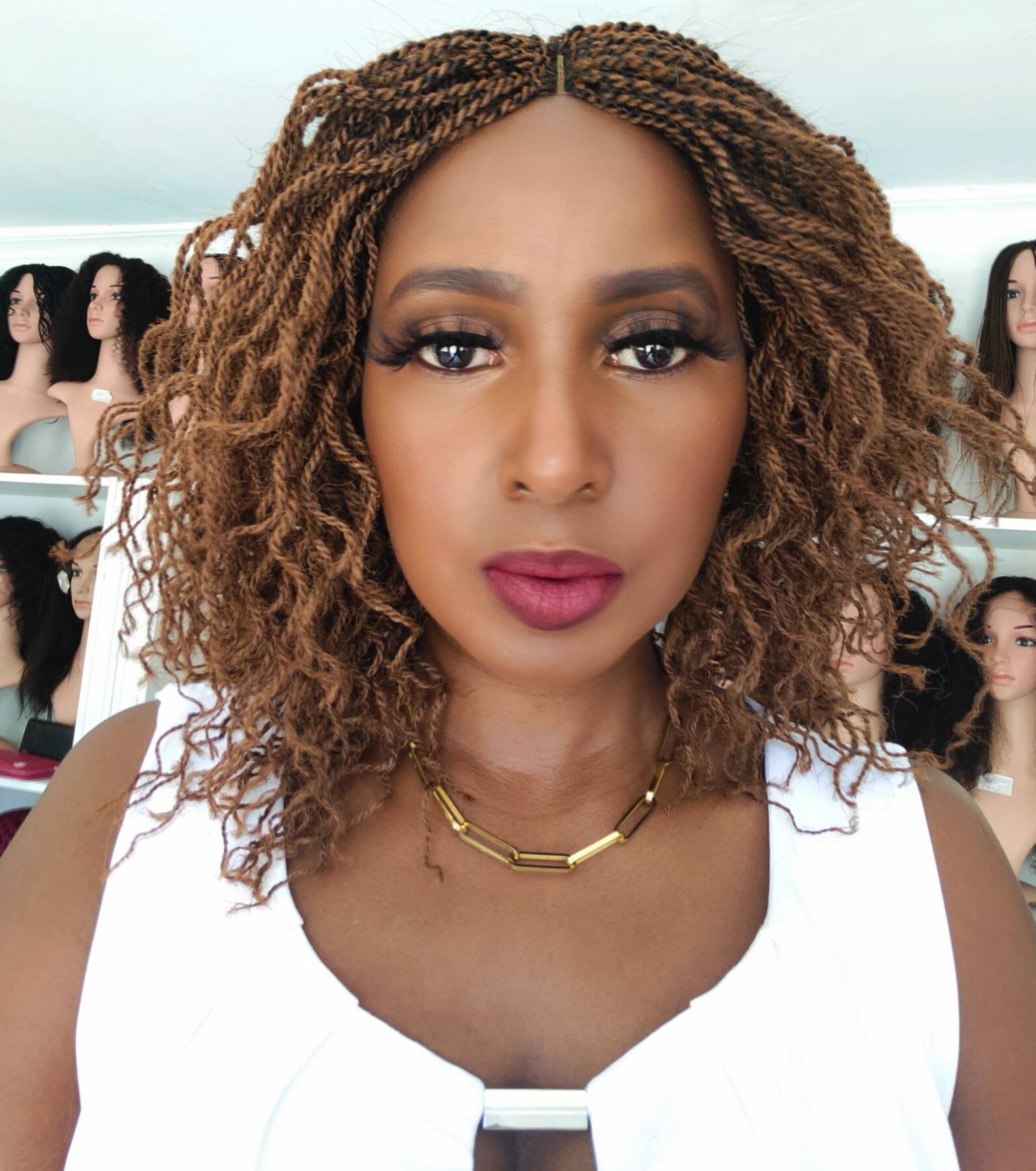 Curly Fluffy Kink Braided wig Etsy