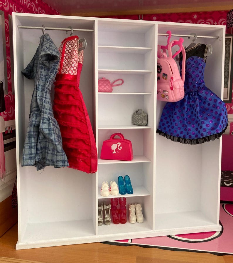 1:6 Scale Barbie Closet / Wardrobe - Etsy