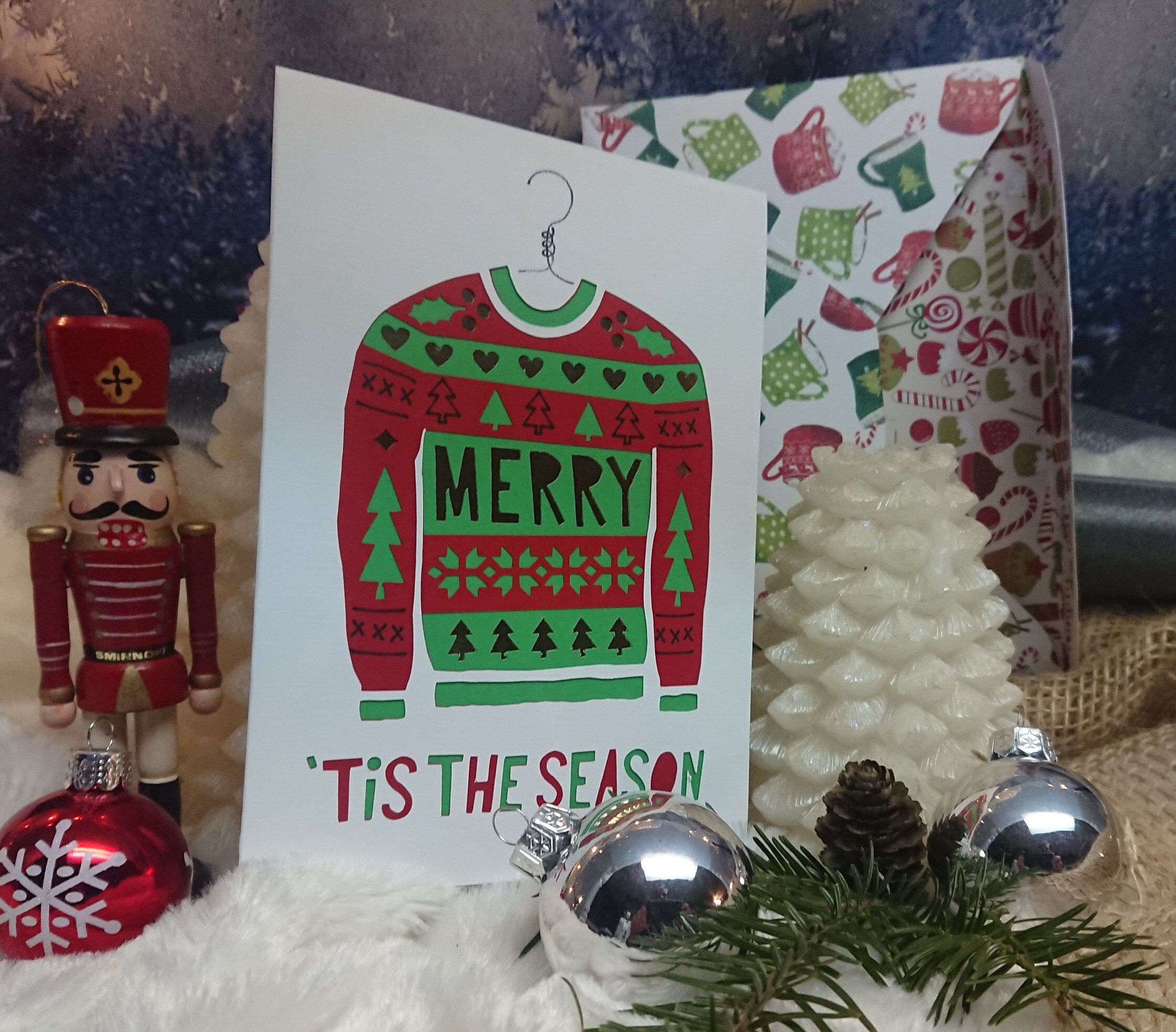 Ugly Christmas Sweater Card 