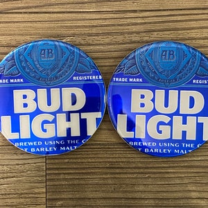 Recycled Light beer | Can Coaster | Handmade Wooden Coaster