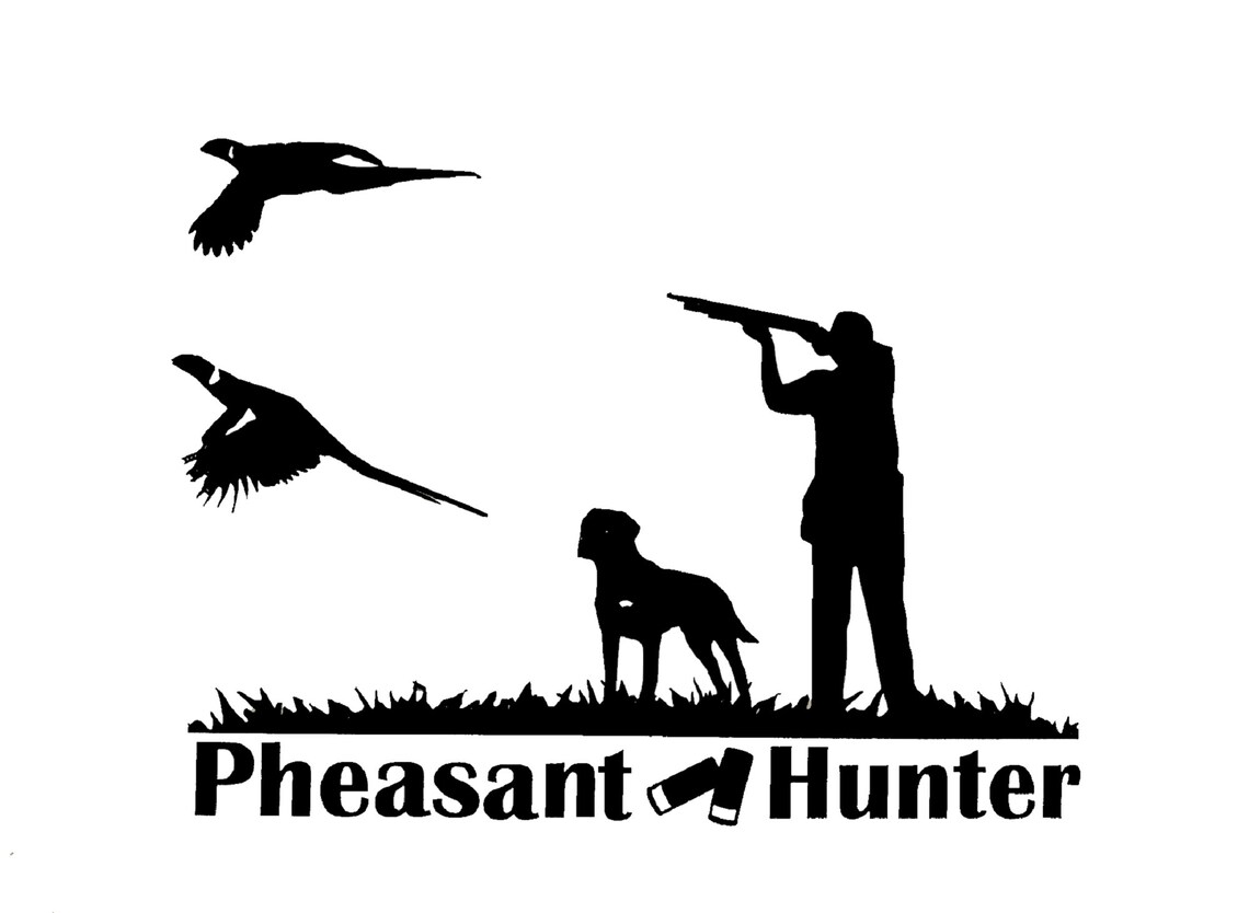 Pheasant Hunting Decal Upland Bird Hunting Bird Dog Hunting Etsy UK
