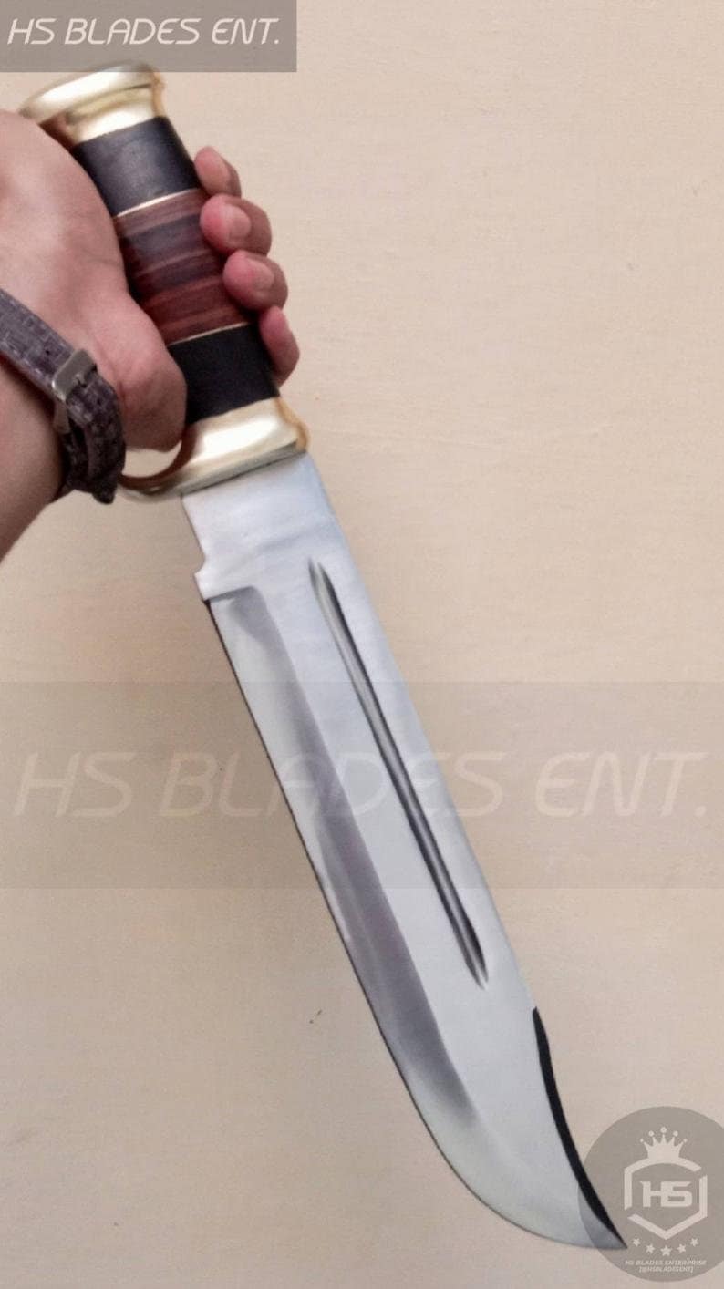 The Rostam Outback Crocodile Dundee Bowie Knife D2 Steel Etsy