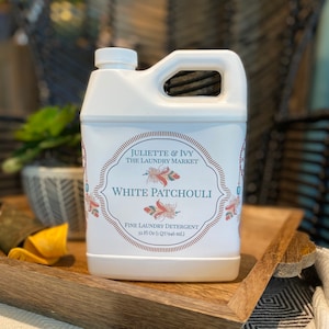 White Patchouli Laundry Detergent Liquid 32 Oz - Etsy
