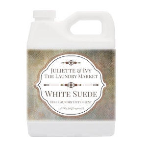 White Suede Laundry Detergent Liquid 32 oz
