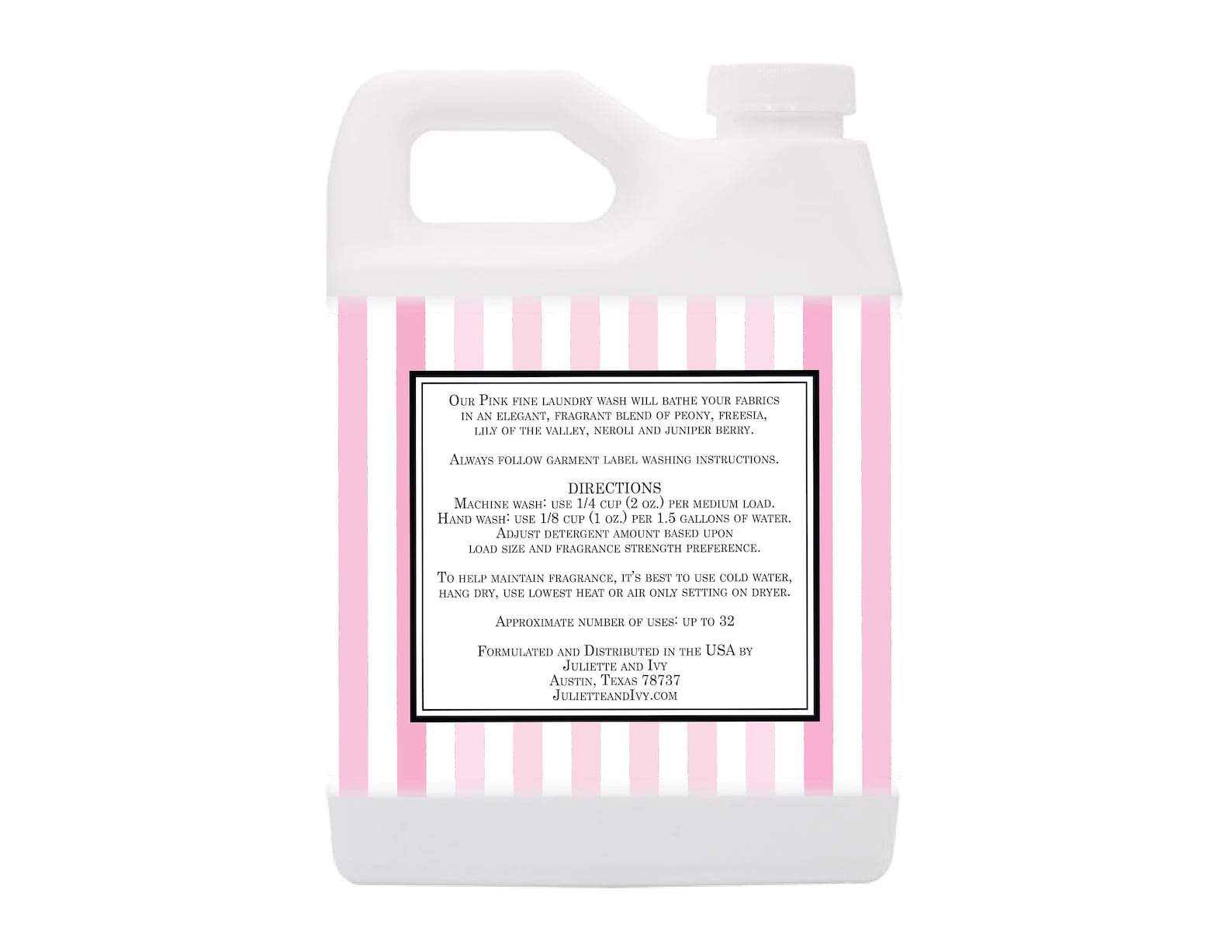 Pink 32 oz Laundry Detergent Etsy