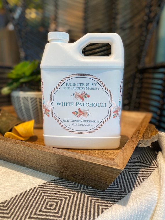 White Patchouli Laundry Detergent Liquid 32 Oz Etsy