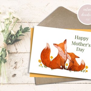 Happy Mother&#39;s Day Printable Card, Instant Download PDF, Printable Mother&#39;s Day Card, Instant Download Greeting Card, Mother’s Day Card