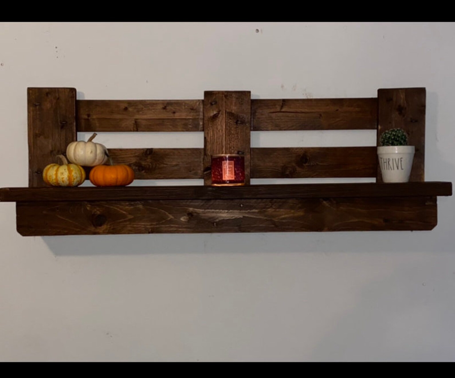Pallet wood shelf Etsy