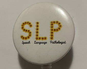 SLP BADGE REEL, Speech Language Pathologist, 1.5 Inch Badge Reel, Slp Gift  -  Canada