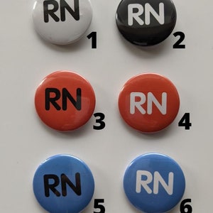 Botão de distintivo RN edição clássica, presente de broche de enfermeira, formatura de enfermeira