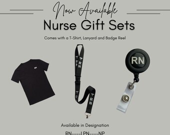 Nurse Gift Set, RN Gift Set, LPN Gift Set, NP Gift Set, Lanyard Set, Badge Reel Set