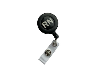 RN Badge Reel, Retractable Nurse ID Holder with Clip